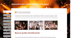 Desktop Screenshot of meine-tanzband.de